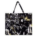 Little bit of yellow Zipper Large Tote Bag