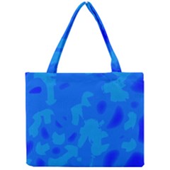 Simple Blue Mini Tote Bag by Valentinaart