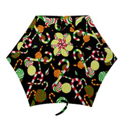 Xmas Candies  Mini Folding Umbrellas by Valentinaart