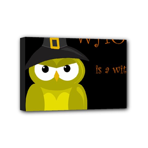 Who Is A Witch? - Yellow Mini Canvas 6  X 4  by Valentinaart