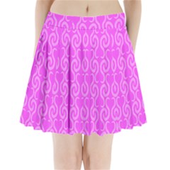 Pink Elegant Pattern Pleated Mini Skirt by Valentinaart