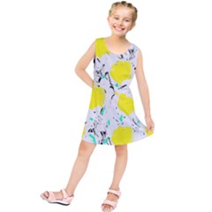 Yellow Roses 2 Kids  Tunic Dress by Valentinaart