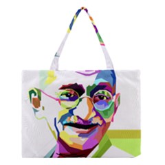 Ghandi Medium Tote Bag by bhazkaragriz