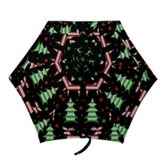 Reindeer Decorative Pattern Mini Folding Umbrellas by Valentinaart
