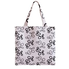 Gray Elegance  Zipper Grocery Tote Bag by Valentinaart