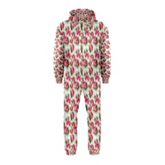 Gorgeous Pink Flower Pattern Hooded Jumpsuit (kids) by Brittlevirginclothing