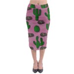 Cactuses 2 Midi Pencil Skirt