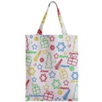 Simple Christmas pattern Zipper Classic Tote Bag
