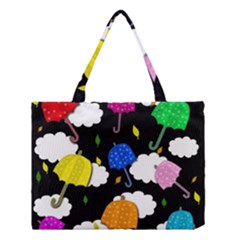 Umbrellas 2 Medium Tote Bag by Valentinaart