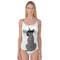 Gray Cat Camisole Leotard  by Valentinaart