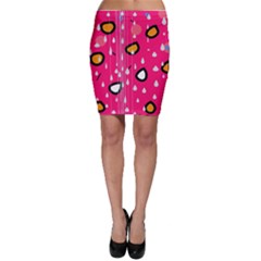 Rainy Day - Pink Bodycon Skirt by Moma