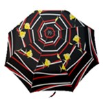Five yellow fish Folding Umbrellas