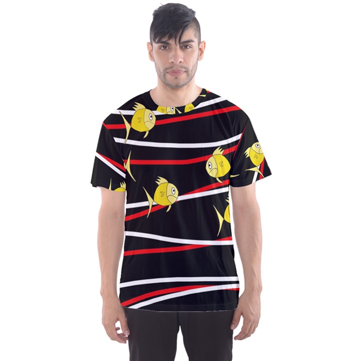 Five yellow fish Men s Sport Mesh Tee