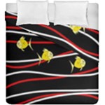 Five yellow fish Duvet Cover Double Side (King Size)