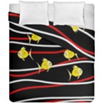 Five yellow fish Duvet Cover Double Side (California King Size)