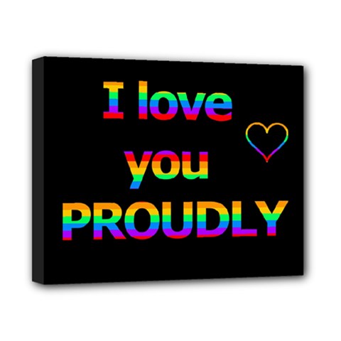 I Love You Proudly Canvas 10  X 8  by Valentinaart