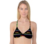 I love you proudly Reversible Tri Bikini Top