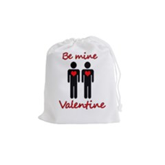Be Mine Valentine Drawstring Pouches (medium)  by Valentinaart
