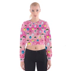 Alice In Wonderland Women s Cropped Sweatshirt