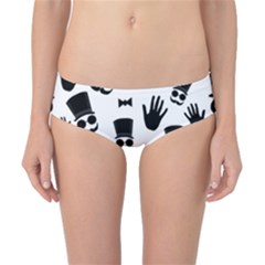 Gentlemen - Black And White Classic Bikini Bottoms by Valentinaart