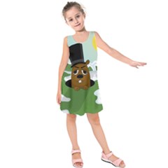 Groundhog Kids  Sleeveless Dress by Valentinaart