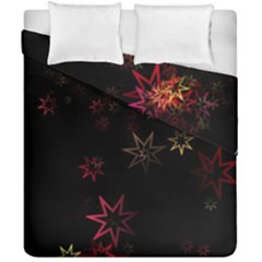 Christmas Background Motif Star Duvet Cover Double Side (california King Size) by Amaryn4rt