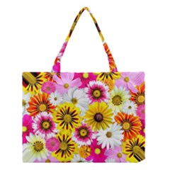 Flowers Blossom Bloom Nature Plant Medium Tote Bag by Amaryn4rt