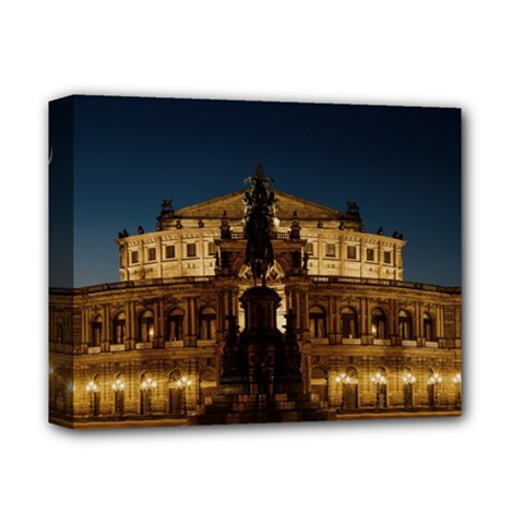 Dresden Semper Opera House Deluxe Canvas 14  X 11  by Amaryn4rt