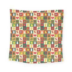 Pattern Christmas Patterns Square Tapestry (small) by Amaryn4rt