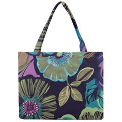 Lila Toned Flowers Mini Tote Bag by Brittlevirginclothing