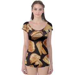 Delicious Snacks Boyleg Leotard  by Brittlevirginclothing