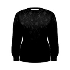 Dark Silvered Flower Women s Sweatshirt