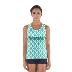 Blue Mosaic Women s Sport Tank Top  by Brittlevirginclothing