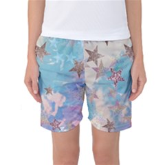 Pastel Stars Women s Basketball Shorts