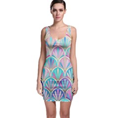 Colorful Lila Toned Mosaic Sleeveless Bodycon Dress by Brittlevirginclothing