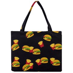 Hamburgers And French Fries Pattern Mini Tote Bag by Valentinaart