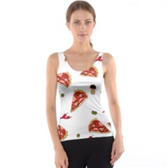 Pizza Pattern Tank Top by Valentinaart