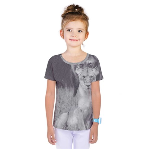 King And Queen Of The Jungle Design  Kids  One Piece Tee by FrontlineS