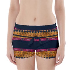 Pattern Ornaments Africa Safari Summer Graphic Boyleg Bikini Wrap Bottoms by Amaryn4rt