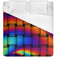 Rainbow Weaving Pattern Duvet Cover (king Size)