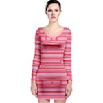 Index Red Pink Long Sleeve Bodycon Dress