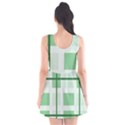 Abstract Green Squares Background Scoop Neck Skater Dress View2