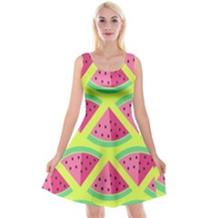 Lovely Watermelon Reversible Velvet Sleeveless Dress by Brittlevirginclothing