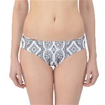 Mandala Line Art Black And White Hipster Bikini Bottoms