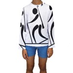 Biathlon Pictogram Kids  Long Sleeve Swimwear