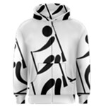 Biathlon Pictogram Men s Zipper Hoodie