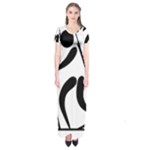 Biathlon Pictogram Short Sleeve Maxi Dress