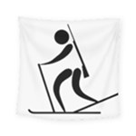 Biathlon Pictogram Square Tapestry (Small)