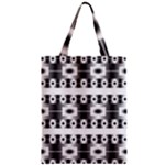 Pattern Background Texture Black Zipper Classic Tote Bag