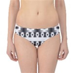 Pattern Background Texture Black Hipster Bikini Bottoms